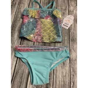 Wonder Nation Toddler Girls'  Tankini with UPF 50+  Size 12M Bathing Suit